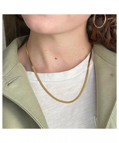 Gold Chain Necklaces for Women - 14k Gold Plated Chain Necklace Simple Layered Necklaces Cuban Paperclip Rope Chain Gold Chok...