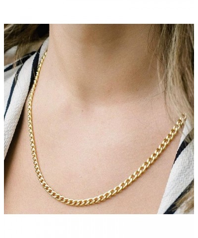 Gold Chain Necklaces for Women - 14k Gold Plated Chain Necklace Simple Layered Necklaces Cuban Paperclip Rope Chain Gold Chok...