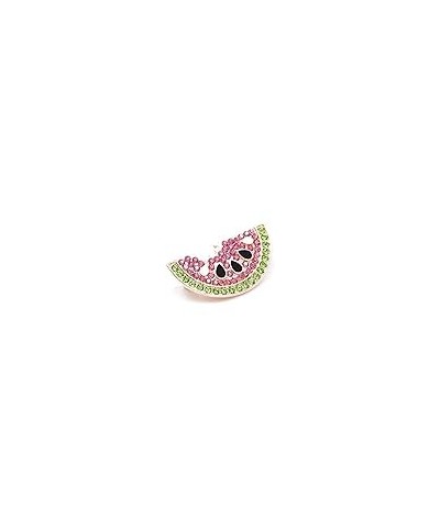 Exquisite Design Rhinestone Watermelon Brooches for Women Kids Clothing School Bag Cute Student Fruit Brooches Gift $9.68 Bro...