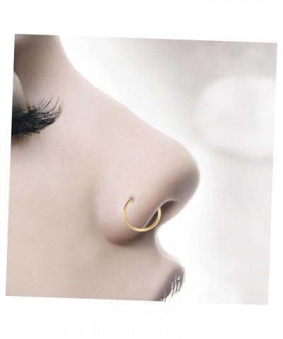 2 Pcs Nose Hoop Nose Rings for Women Fake Nose Ring Stud Nose Studs for Women Nose Piercing Stud Medium Golden $6.96 Body Jew...