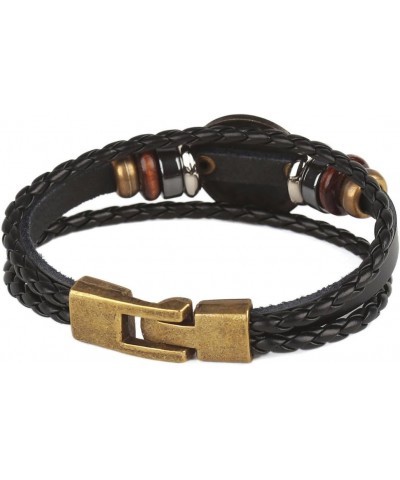 Punk Alloy Leather Bracelet For Constellation Braided Rope Bracelet Bangle Scorpio $7.64 Bracelets