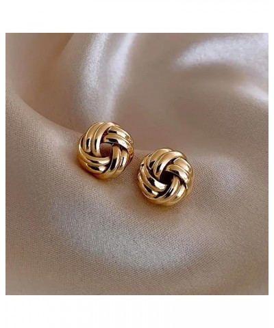 Chunky Gold Earrings Gold Nugget Earrings Gold Knot Earrings for Women Trendy Silver Statement Earrings Gold Wings Earrings G...