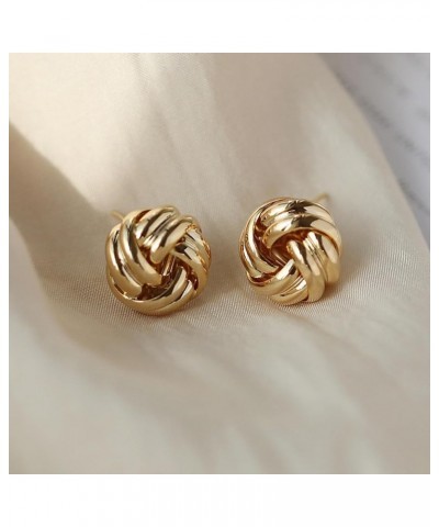 Chunky Gold Earrings Gold Nugget Earrings Gold Knot Earrings for Women Trendy Silver Statement Earrings Gold Wings Earrings G...