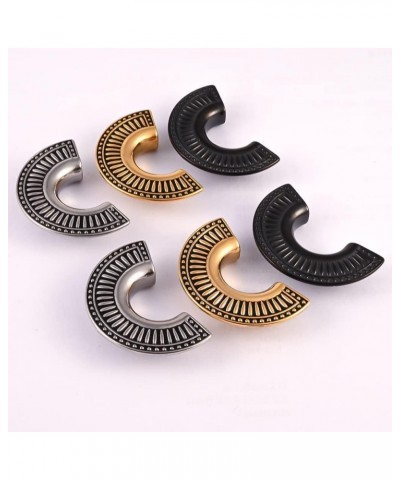 2 PCS Fashion Saddle 316 Stainless Steel Beautiful Ear Plugs Tunnels Gauges Stretcher Piercing Body Jewelry 19mm(3/4") Gold $...