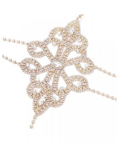 Rhinestone Body Chain Crystal Bra Bikini Chains Summer Beach Body Jewelry for Women and Girls Gold $13.23 Body Jewelry