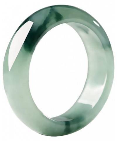 Natural A Grade Green Jade Rings for Women, 100% Genuine Burma Jade Band Ring, Real Good Luck Wealth Jadeite Jade Ring Jewelr...