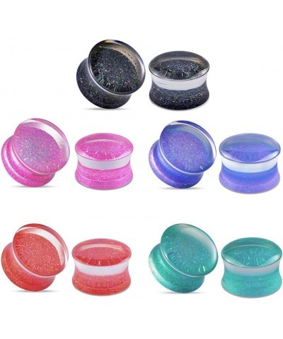 Acrylic Ear Gauges Color Ear Plugs Stretching Kit Tunnels Expander Mix Set Gift 7/8"(22mm) Style 1 $16.06 Body Jewelry