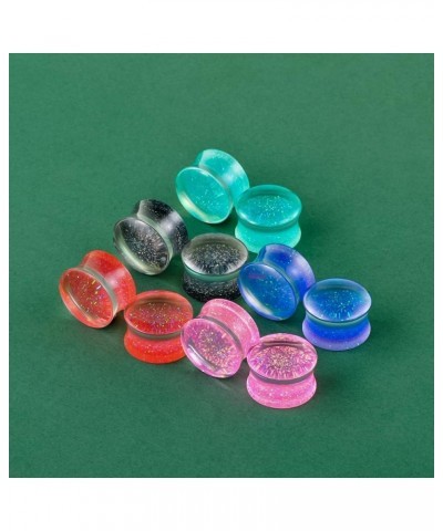 Acrylic Ear Gauges Color Ear Plugs Stretching Kit Tunnels Expander Mix Set Gift 7/8"(22mm) Style 1 $16.06 Body Jewelry