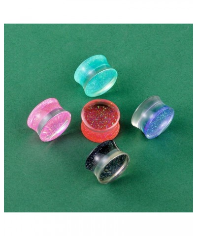 Acrylic Ear Gauges Color Ear Plugs Stretching Kit Tunnels Expander Mix Set Gift 7/8"(22mm) Style 1 $16.06 Body Jewelry