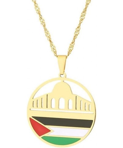 Palestine Map Necklace, Palestine Watermelon Necklace, Palestine Map Flag Pendant Chain Necklaces, Palestine Fist Necklace Pa...