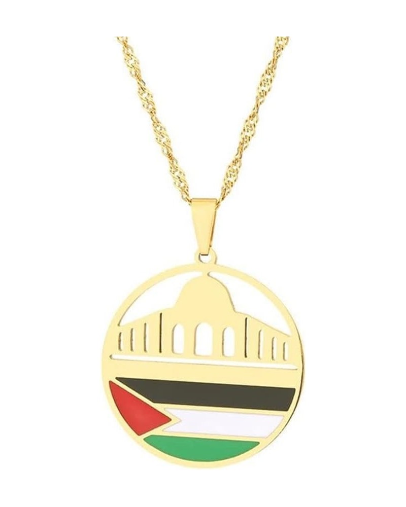 Palestine Map Necklace, Palestine Watermelon Necklace, Palestine Map Flag Pendant Chain Necklaces, Palestine Fist Necklace Pa...