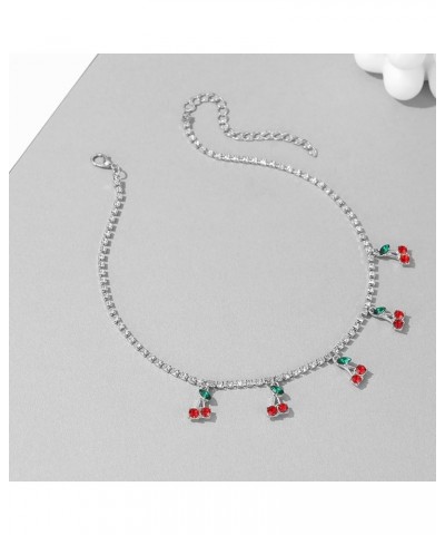 Boho Rhinestones Pearl Choker Necklace for Women Multilayer Pearl Prom Choker Necklaces for girls Silver $6.88 Necklaces