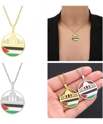 Palestine Map Necklace, Palestine Watermelon Necklace, Palestine Map Flag Pendant Chain Necklaces, Palestine Fist Necklace Pa...