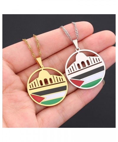 Palestine Map Necklace, Palestine Watermelon Necklace, Palestine Map Flag Pendant Chain Necklaces, Palestine Fist Necklace Pa...