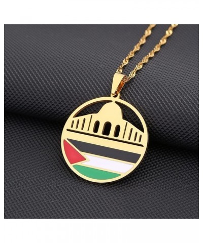 Palestine Map Necklace, Palestine Watermelon Necklace, Palestine Map Flag Pendant Chain Necklaces, Palestine Fist Necklace Pa...