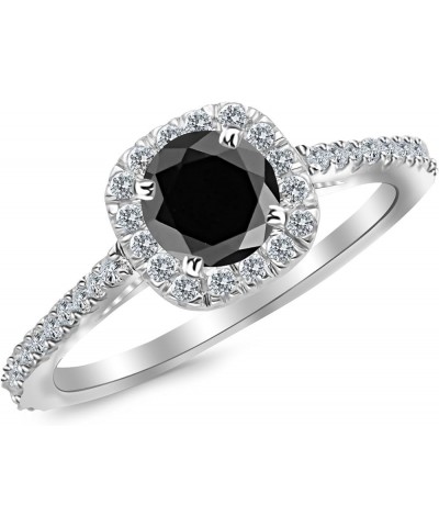 Gorgeous Classic Cushion Halo Style Diamond Engagement Ring with a 3 Carat Black Diamond Heirloom Quality Center 8.5 Rose Gol...