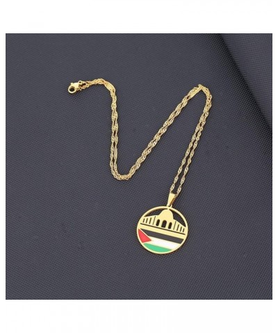 Palestine Map Necklace, Palestine Watermelon Necklace, Palestine Map Flag Pendant Chain Necklaces, Palestine Fist Necklace Pa...