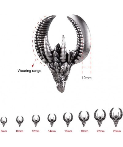 2PCS Opening Saddle Ear Tunnel Skull Horns Plug Ear Gauges Piercing Expander Studs Stretchers Fashion Body Piercing Jewelry E...