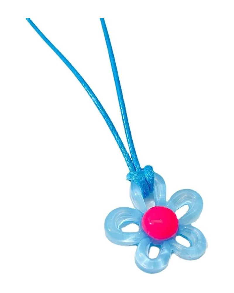 Y2k Necklace Fairy Grunge Jewelry Emo Accessories Emo Jewelry Cute Necklaces for Women Teen Girls Y2k Jewelry Flower-Blue $8....