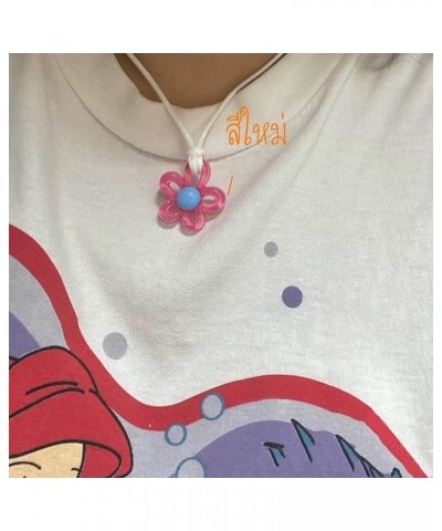 Y2k Necklace Fairy Grunge Jewelry Emo Accessories Emo Jewelry Cute Necklaces for Women Teen Girls Y2k Jewelry Flower-Blue $8....