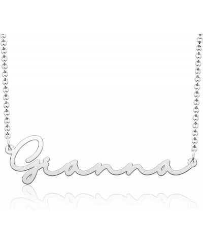 Personalized Name Necklace Cursive Script Name Stainless Steel Jewelry for Girls Name Necklace for Women Gold Name Necklace G...