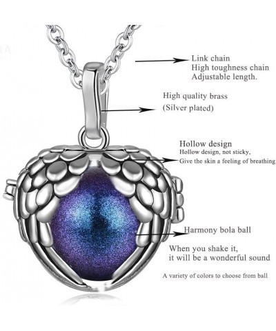 18mm Angel&wings Cage Harmony Ball Musical Pendant Angel Caller Women Necklace For Baby Jewelry Gift Style 19 $10.25 Necklaces