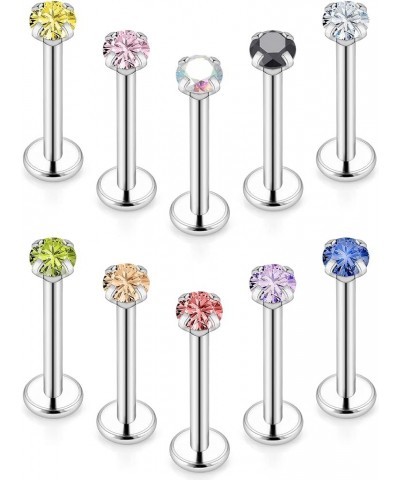 16G Lip Rings For Women Stainless Steel Lip Studs Medusa Labret Monroe Lip Rings Piercing Tragus Helix Cartilage Forward Earr...