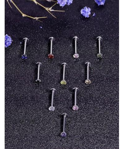 16G Lip Rings For Women Stainless Steel Lip Studs Medusa Labret Monroe Lip Rings Piercing Tragus Helix Cartilage Forward Earr...