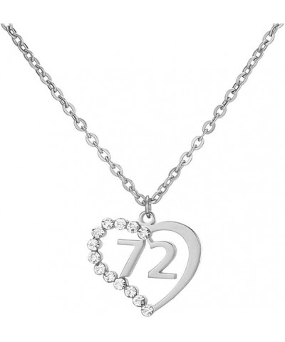 Stainless Steel Birth Year Number 10 to 99 Necklace Birthday Gift Anniversary Jewelry for Women 72 $13.03 Necklaces