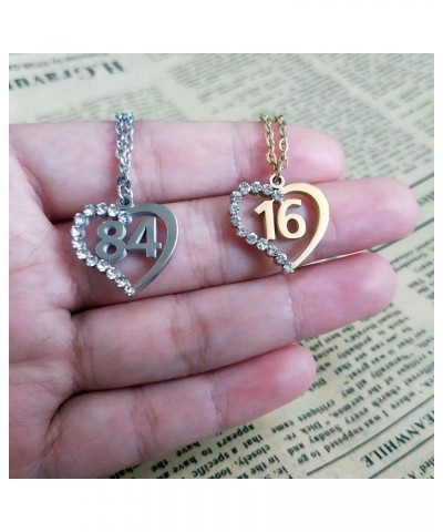 Stainless Steel Birth Year Number 10 to 99 Necklace Birthday Gift Anniversary Jewelry for Women 72 $13.03 Necklaces