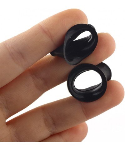 1 PAIR (2pcs) SILICONE EARSKIN TUNNELS Double Flare Gauges Super Ultra Thin Soft Flexible Flesh Plugs 1042 Gray $7.62 Body Je...