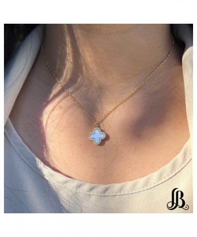 Clover Necklaces for Women | Four Leaf Clover Necklace Pendant | White $9.45 Necklaces