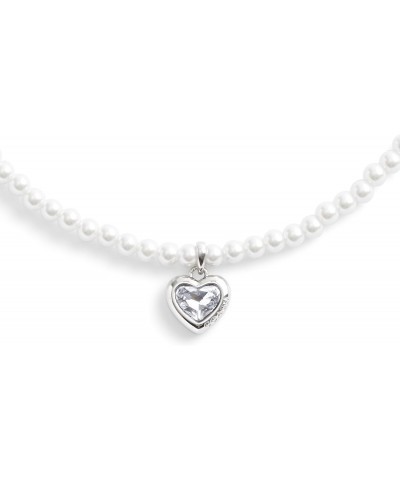 COACH Womens Stone Heart Pearl Choker Necklace $30.03 Necklaces