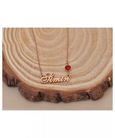 Customized Custom Script Name Necklace with Birthstone for Women Iza $11.00 Necklaces