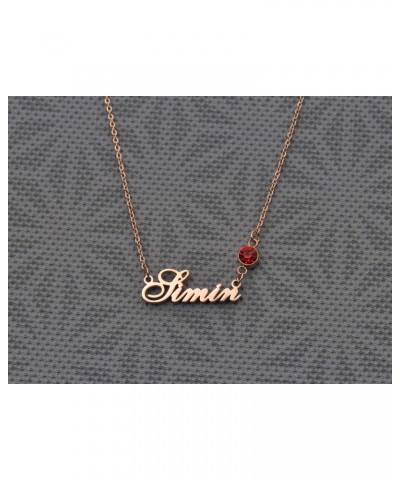 Customized Custom Script Name Necklace with Birthstone for Women Iza $11.00 Necklaces