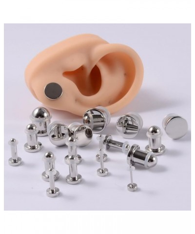 Stainless Steel Tunnels for Ears, Plugs Gauges Elegant Solid Cylinder Ear Cool Jewelry for Womens Mens Punk Gift 0G(7.5mm) $7...