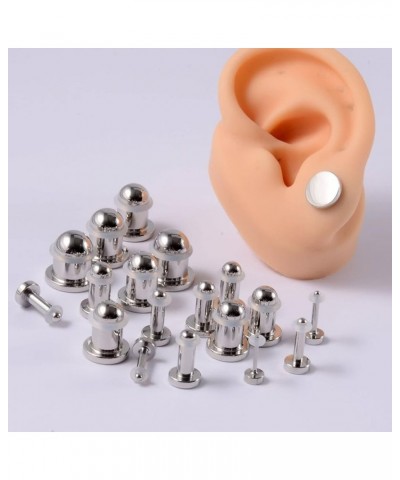 Stainless Steel Tunnels for Ears, Plugs Gauges Elegant Solid Cylinder Ear Cool Jewelry for Womens Mens Punk Gift 0G(7.5mm) $7...