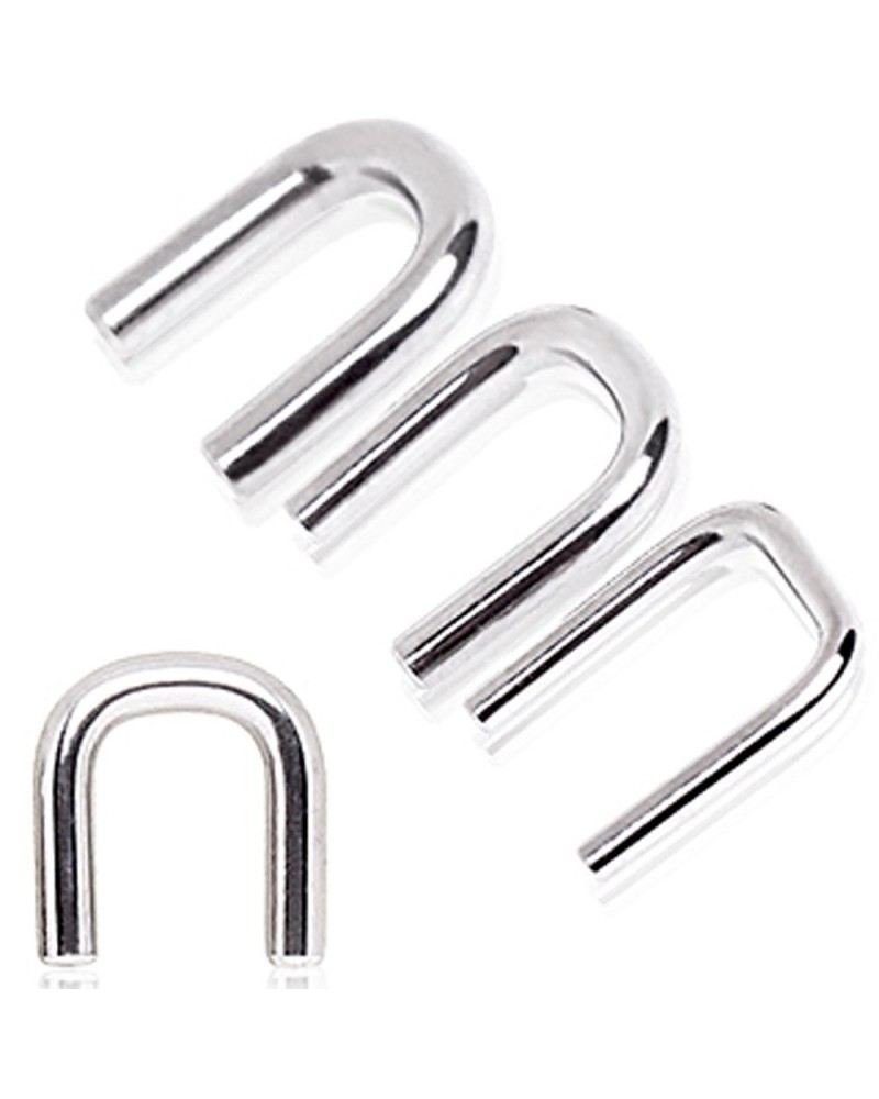 WildKlass Septum Retainer 16g 5/16" 8mm 316L Surgical Steel Staple Shaped Jewelry $9.85 Body Jewelry