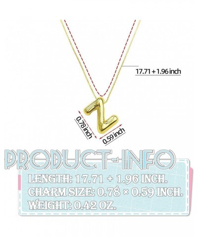 Womens Fashion Initial Necklace, Dainty Letter Necklace Gold Pendant Necklace for Women Girls Trendy Z Gold $7.94 Necklaces