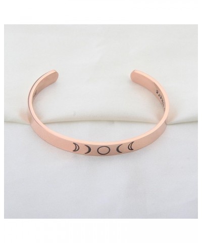 Moon Phase Necklace Bar Pendant Triple Goddess Jewelry rose gold bracelet $8.15 Necklaces