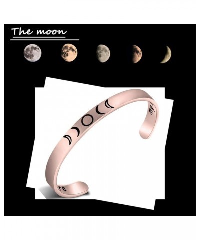 Moon Phase Necklace Bar Pendant Triple Goddess Jewelry rose gold bracelet $8.15 Necklaces