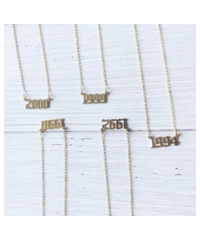 Year Necklace Old English Number Necklace Special Birth Year Gift 1997 $6.15 Necklaces