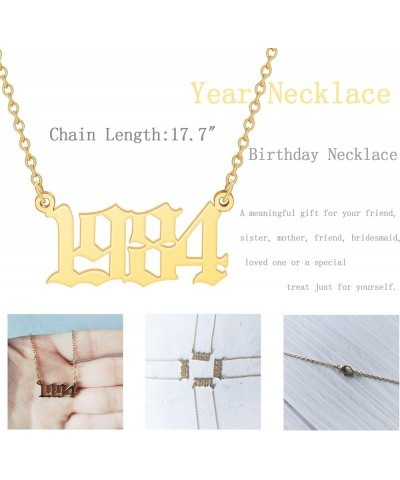 Year Necklace Old English Number Necklace Special Birth Year Gift 1997 $6.15 Necklaces