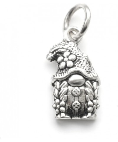 Unique Gnome Girl Pendant Charm In Real 925 Sterling Silver Goblin Dwarf Fairy Women Jewelry Xmas $11.19 Necklaces