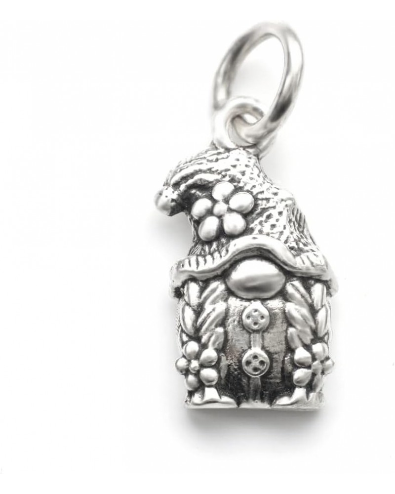 Unique Gnome Girl Pendant Charm In Real 925 Sterling Silver Goblin Dwarf Fairy Women Jewelry Xmas $11.19 Necklaces