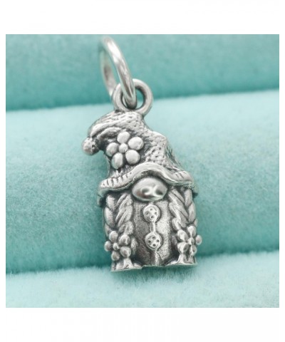 Unique Gnome Girl Pendant Charm In Real 925 Sterling Silver Goblin Dwarf Fairy Women Jewelry Xmas $11.19 Necklaces