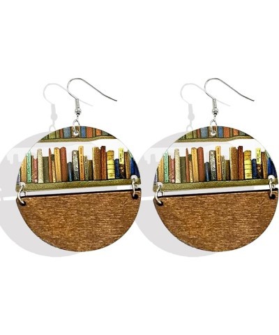 Book Earrings for Women Book Lover Earrings Teacher Earrings Library Bookcase Dangle Earrings Graduation Back To School Chris...