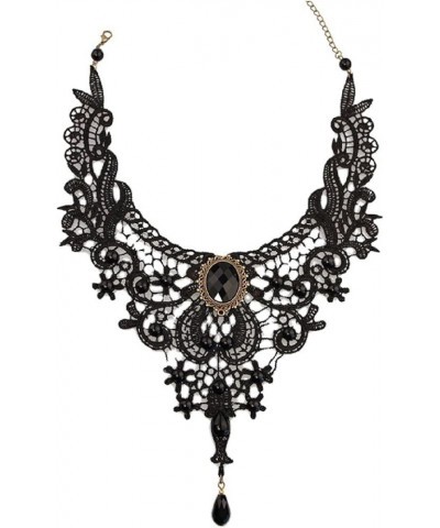 Halloween Elegant Necklace,Gothic Choker,Halloween Sexy Necklace For Women,Halloween Costumes Necklace,Steampunk Black Lace C...