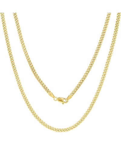 10k Yellow Gold 3mm Miami Cuban Link Chain Pendant Necklace, Mens Womens Jewelry 16" 18" 20" 22" 24" 26" 28" 30 26 $156.09 Ne...