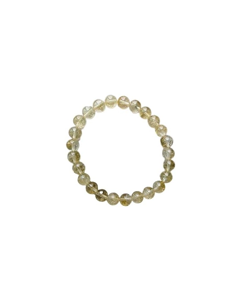 Beaded Bracelet Sets For Women Men 7-8mm Stretchable Beaded Jade Bracelet Natural Crystal Jade Bead Bracelet With Advanced Gi...